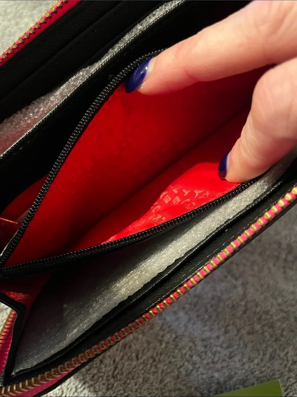 NWOT Kate Spade NY Continental Wallet Bonita Stripe Pattern Pink Zipper